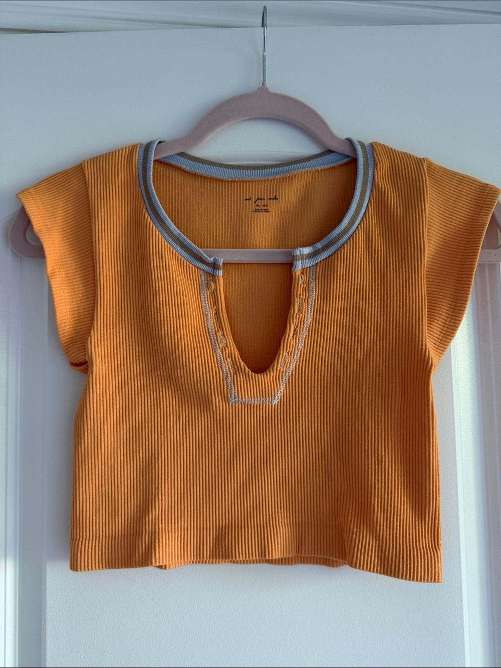 Urban Outfitters Orange Ribbed Tank/Shirt